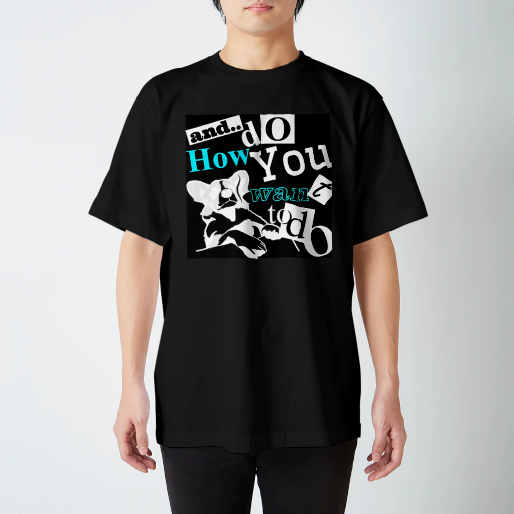 永野 ひろし（コーギー）の博多コーギーひろし『で？（反転ver.）』 Regular Fit T-Shirt