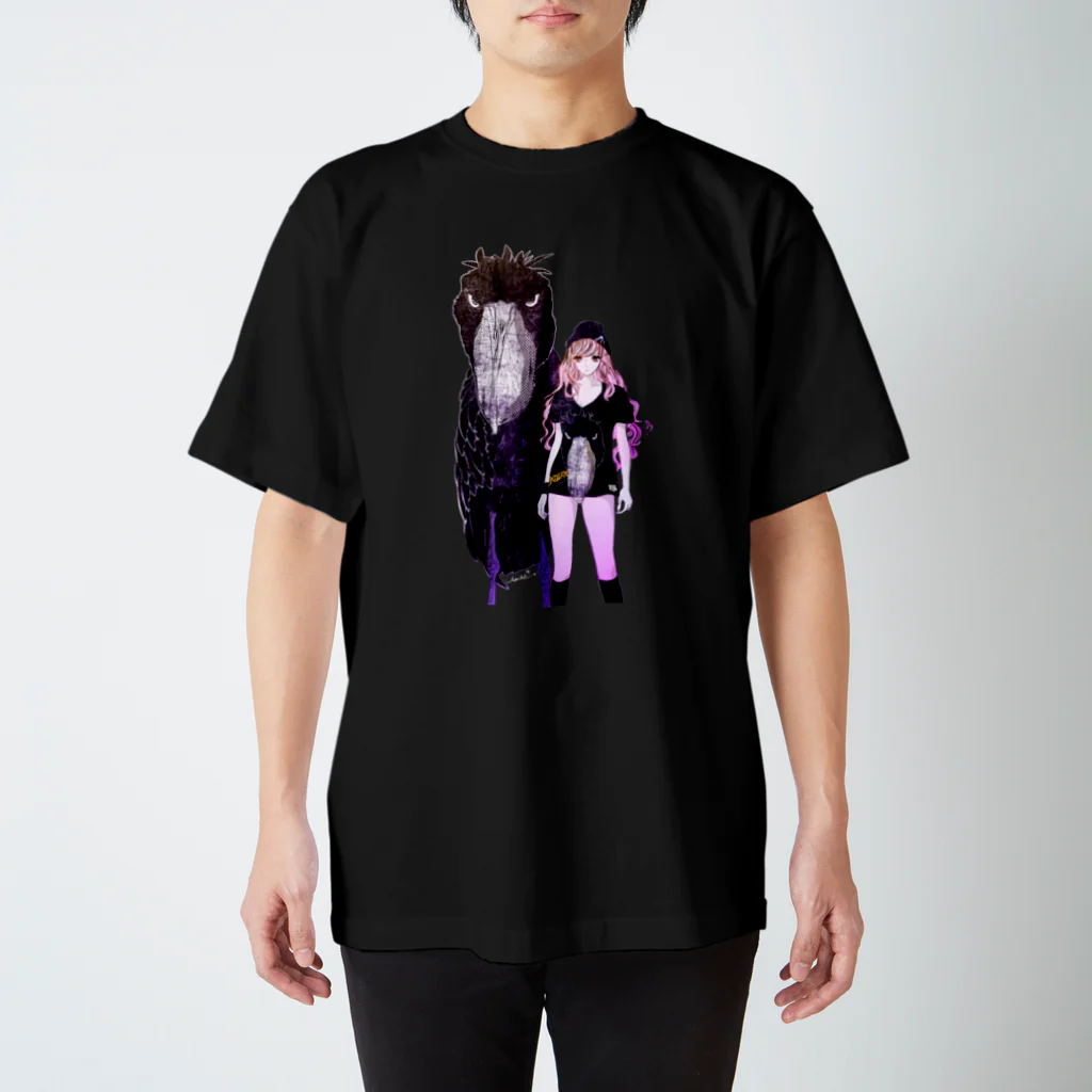 loveclonesのハシビロコウTシャツの女 スタンダードTシャツ