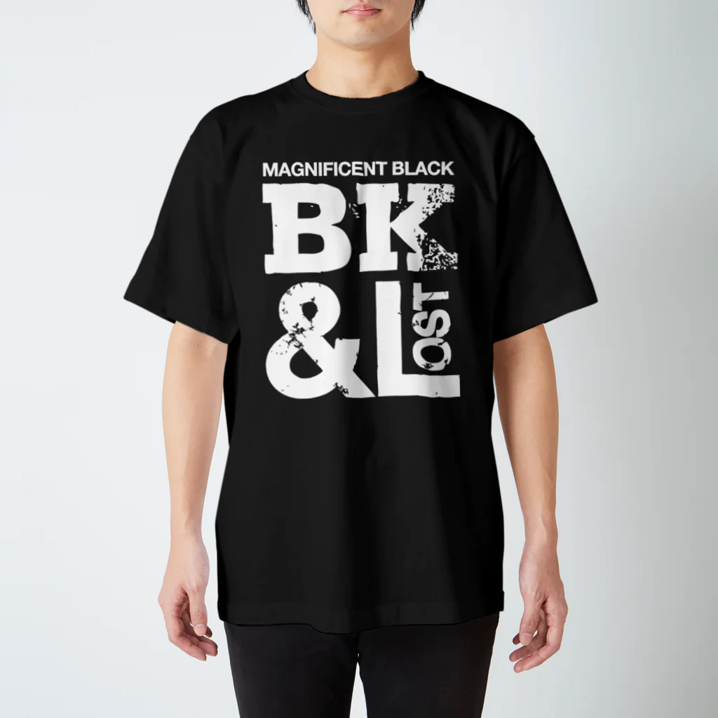 GHOST AND LOSTのBLACK Regular Fit T-Shirt
