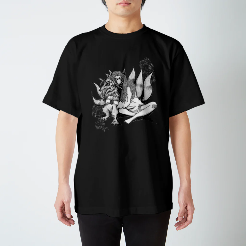 狛霧の憑いてる？（モノトーン） Regular Fit T-Shirt