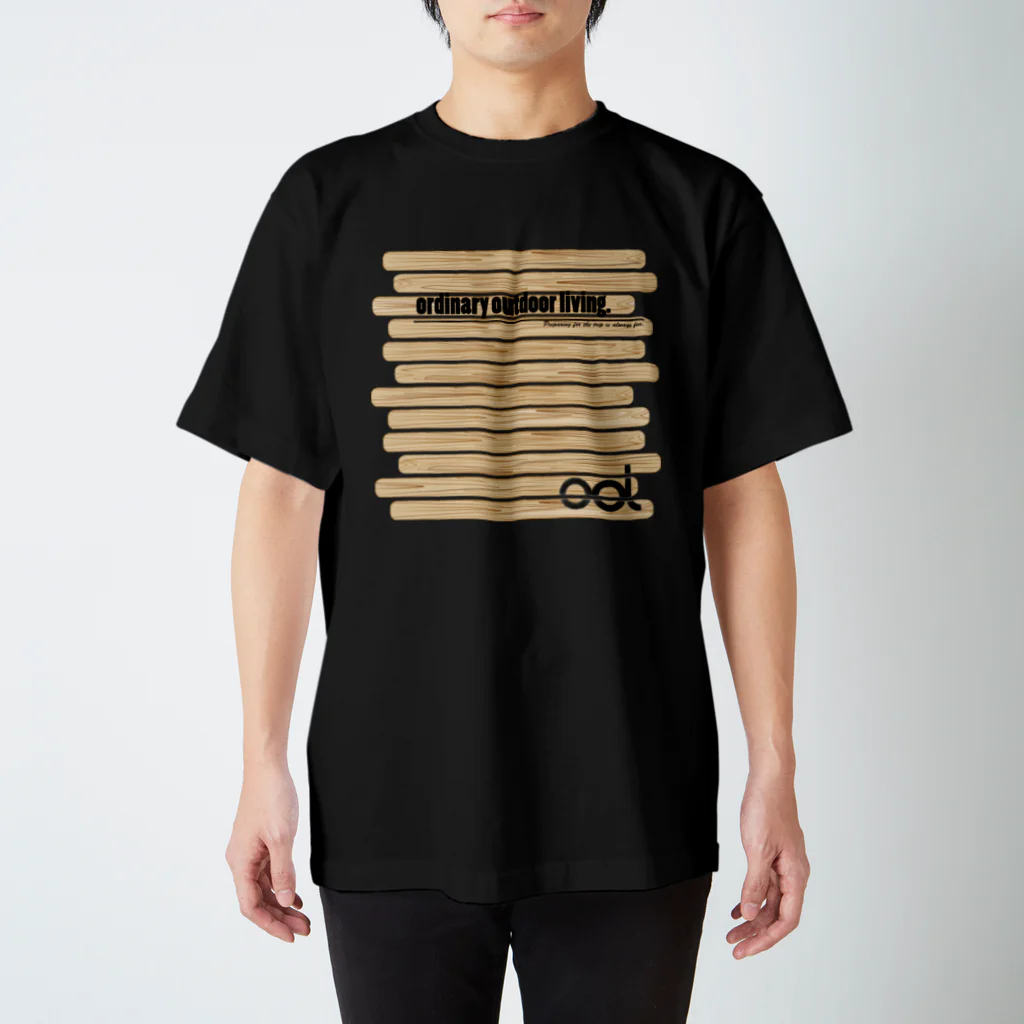 Hiroyuki Etoの木のボーダー柄 Regular Fit T-Shirt