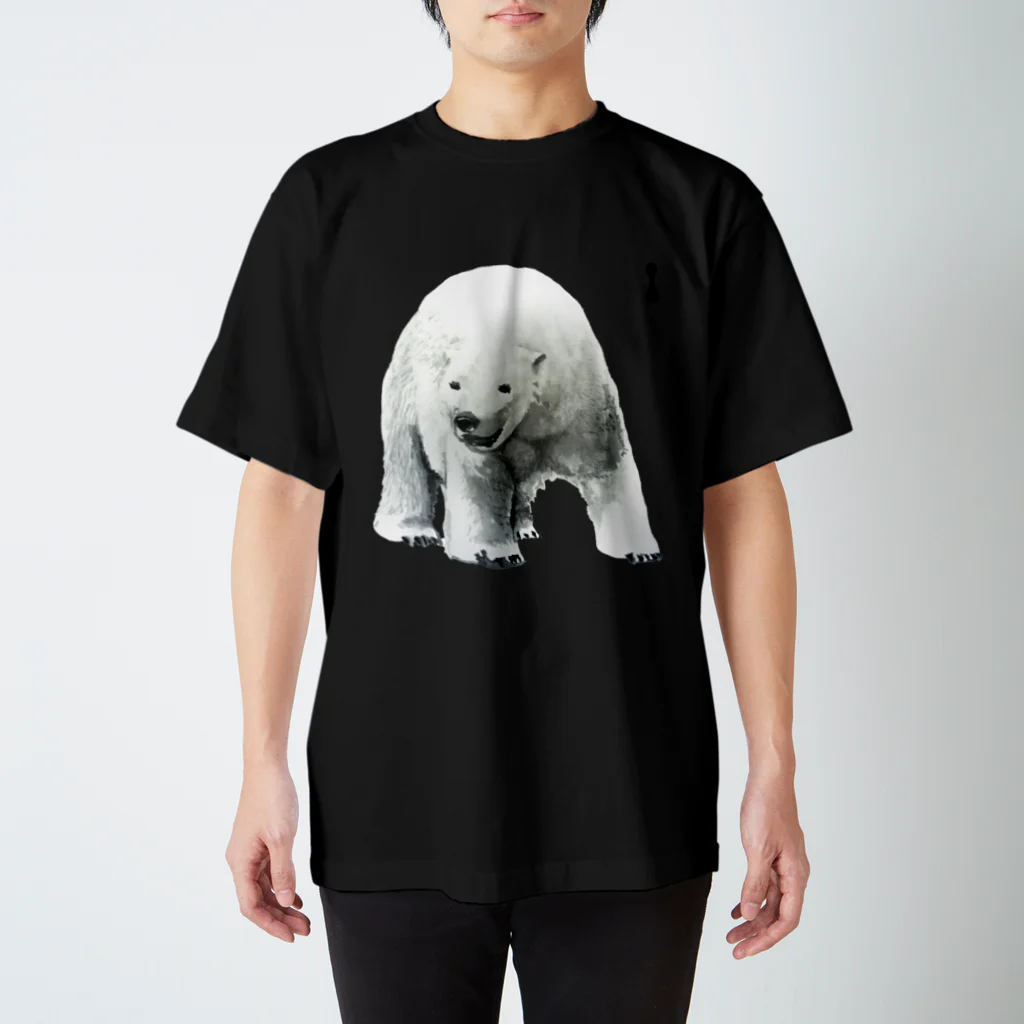 pupusyupoの墨絵の白熊 Regular Fit T-Shirt