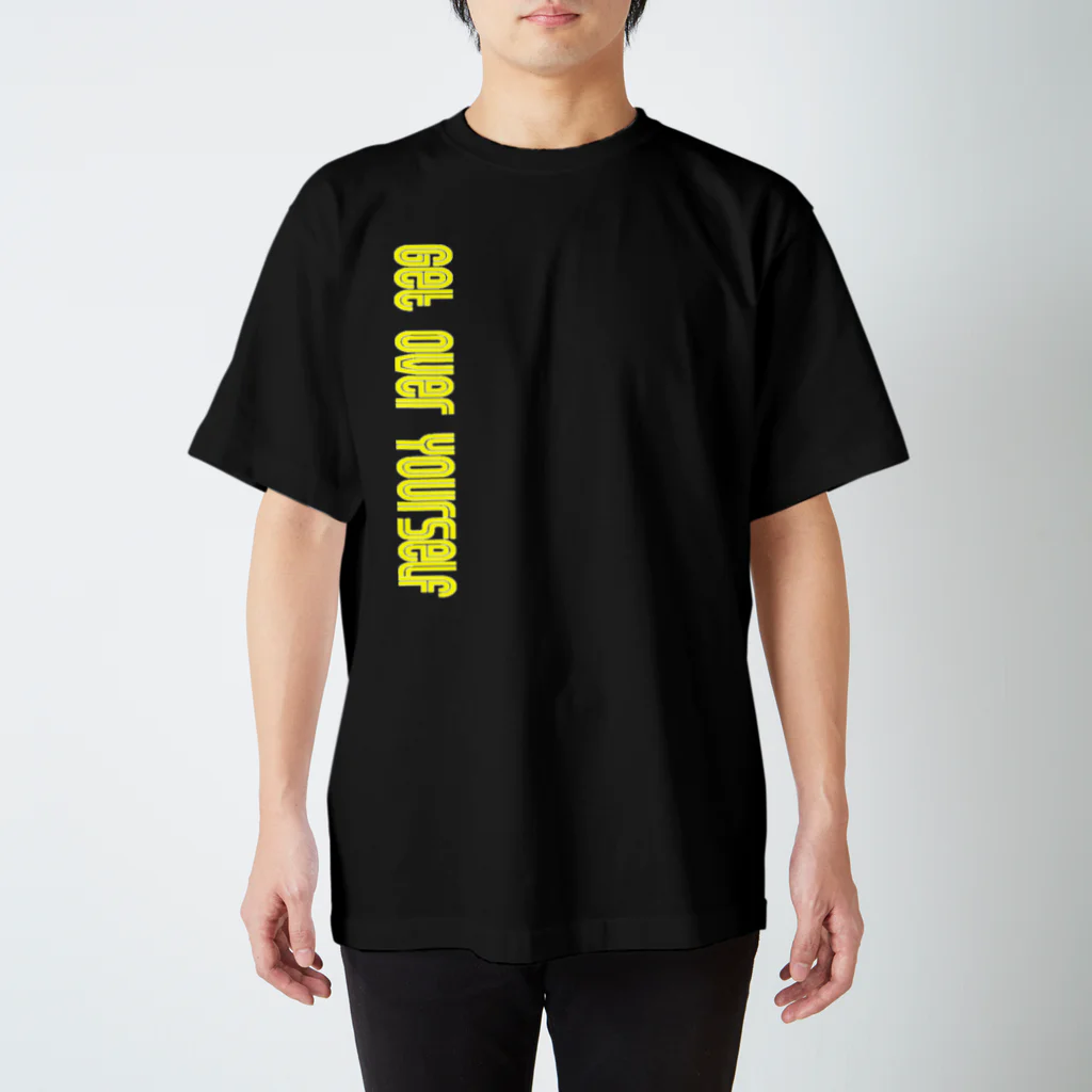 shop_WanderWorldのGet over youself(まず自分を乗り越えよう) Regular Fit T-Shirt