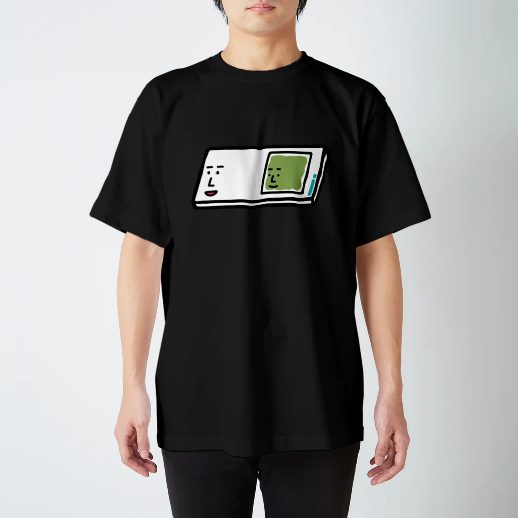 うえたに夫婦のキャラNo.57プレパラートくん（スライドガラスとカバーガラスくん） スタンダードTシャツ