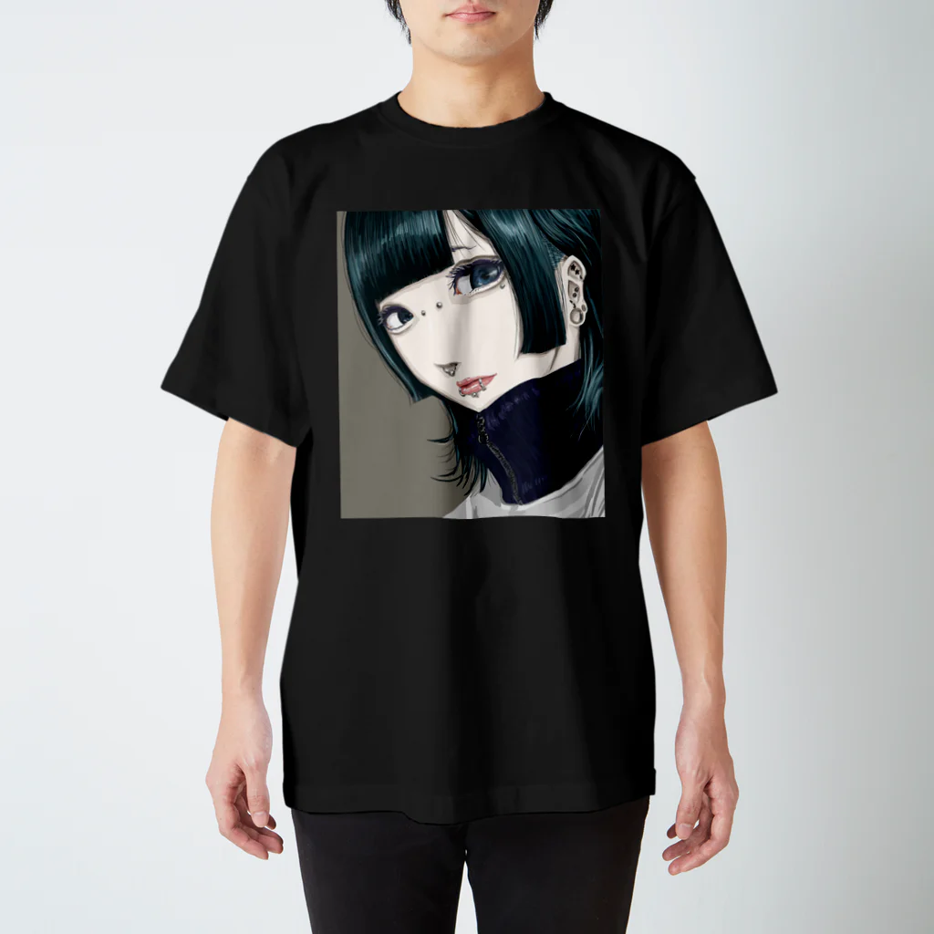 ぶんちくのこっち見てる人 スタンダードTシャツ