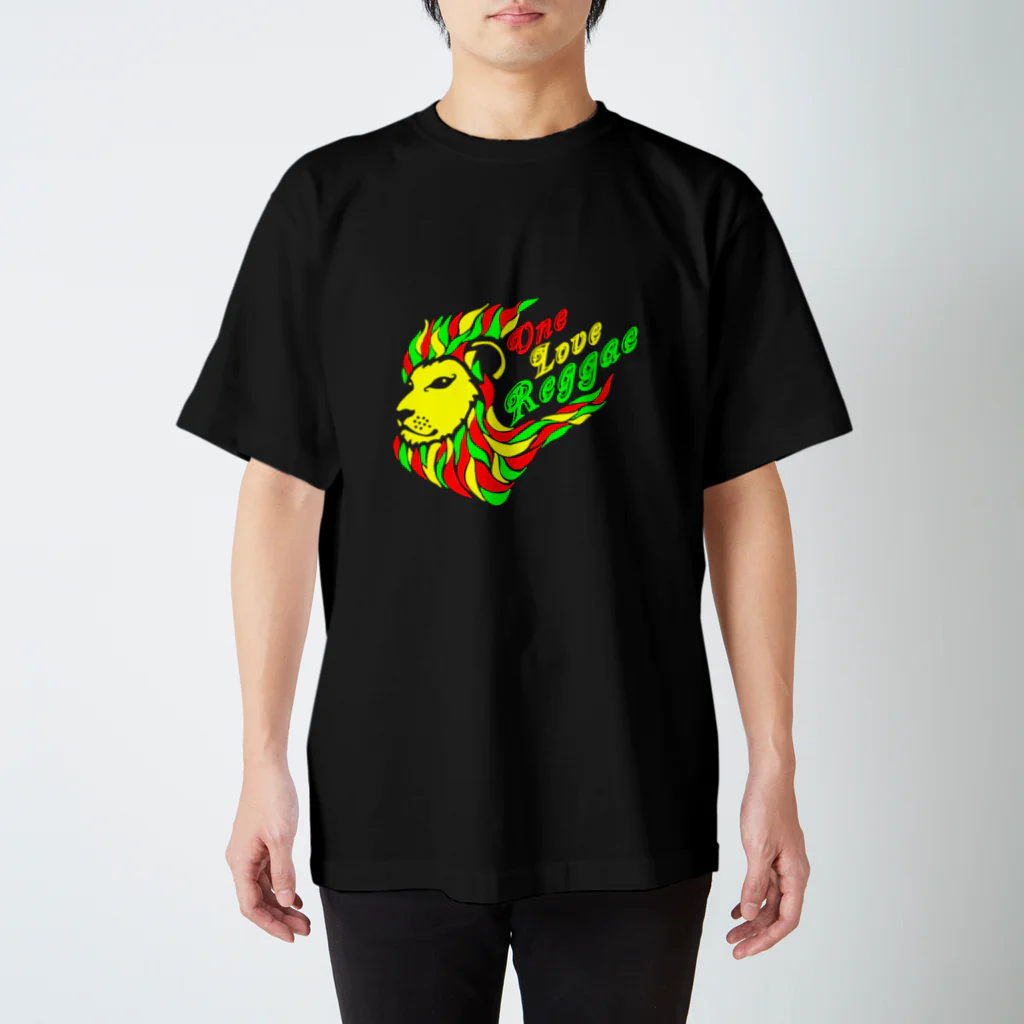 風乃応援団のOne Love Reggae（ラスタ） スタンダードTシャツ