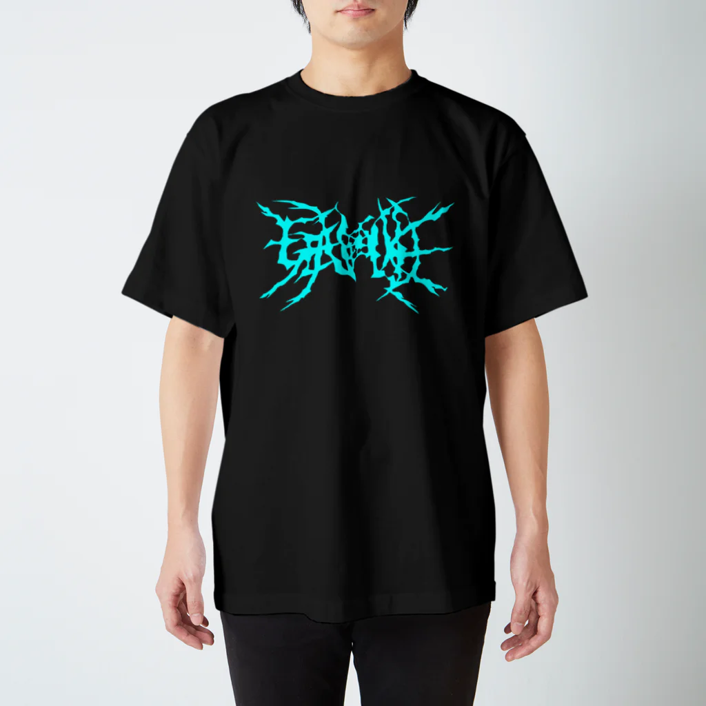 HachijuhachiのGENOCIDE メタルロゴ　ブルー Regular Fit T-Shirt