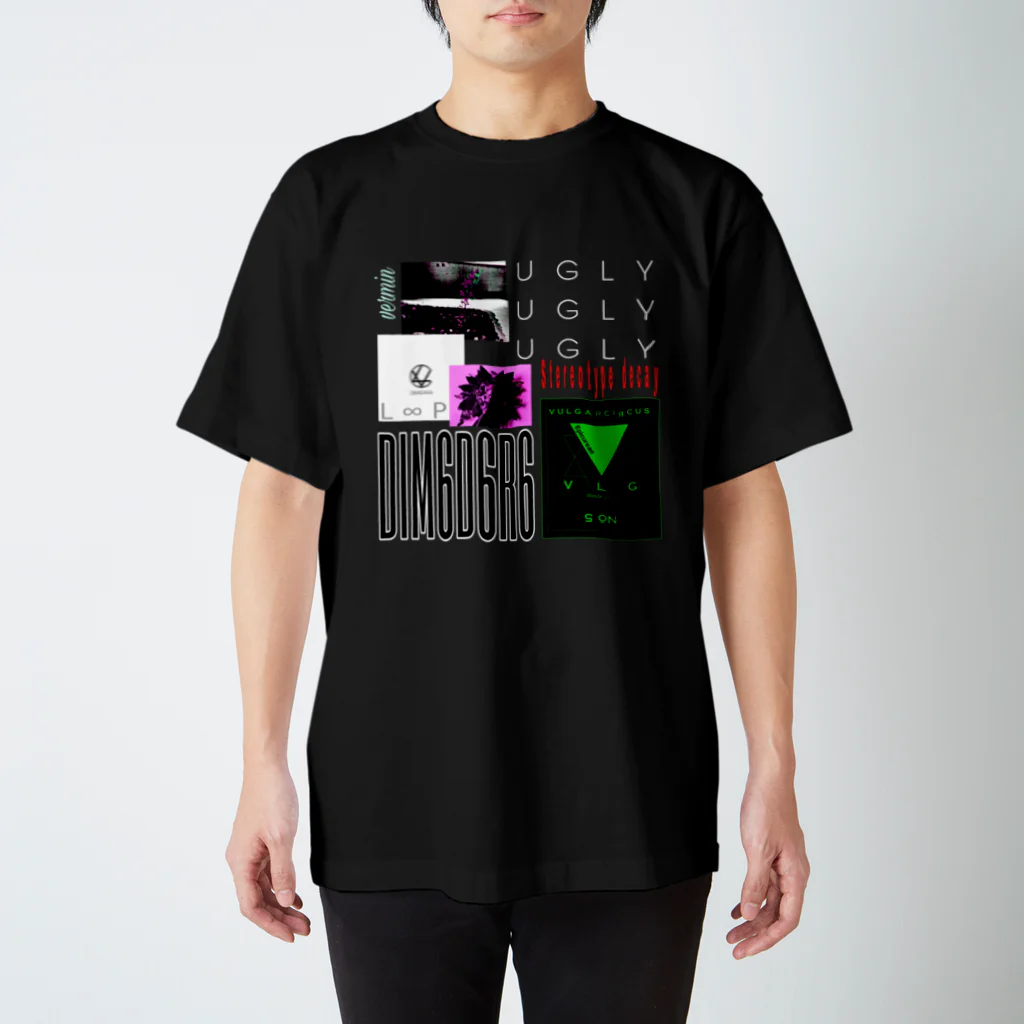 DIMADARA BY VULGAR CIRCUSのL∞P UGLY/DB_08 スタンダードTシャツ