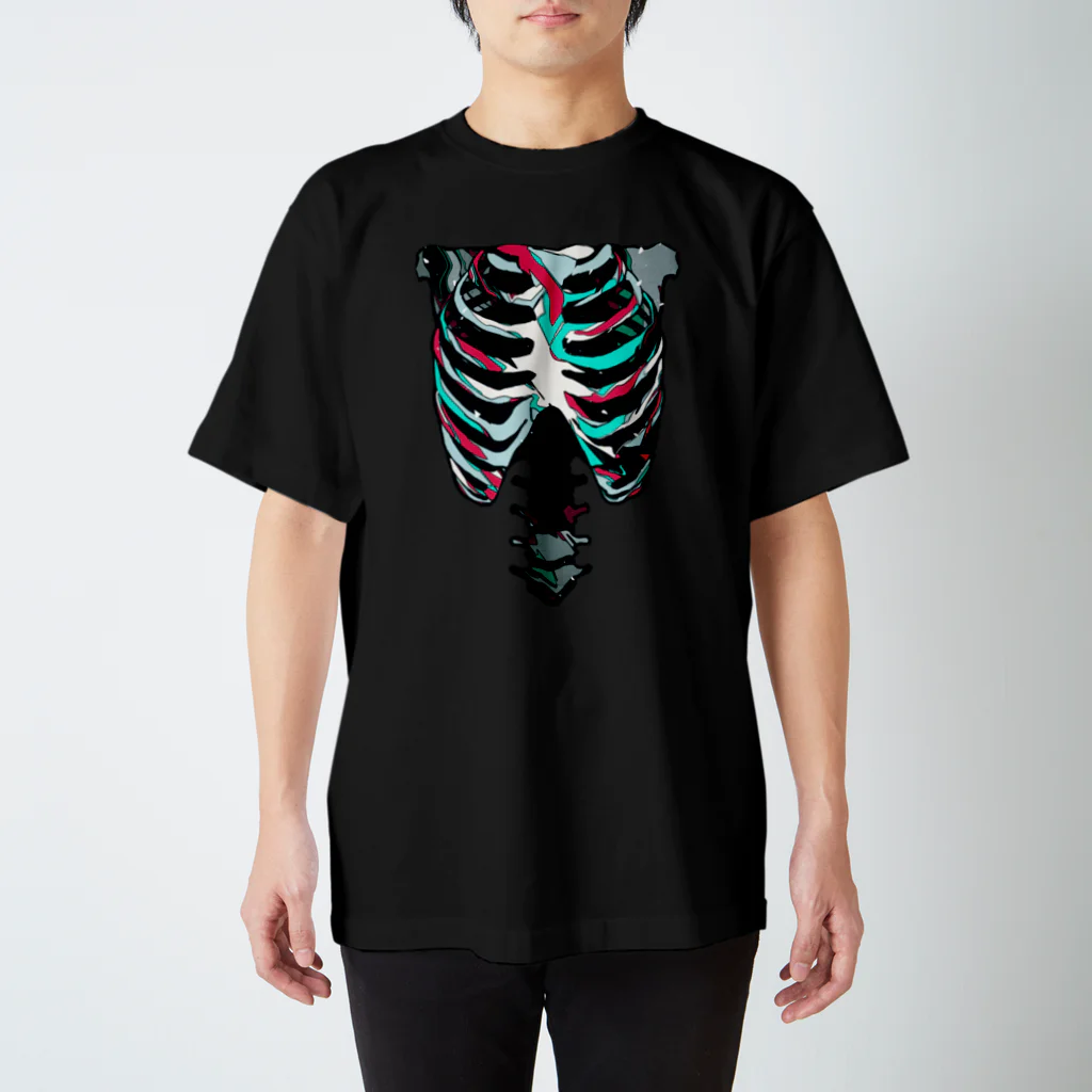 🍰🍭🍨🎂🍬🍩🍦🍮🍫🍪のクロイ内骨格シリーズ “コンクリイト” Regular Fit T-Shirt