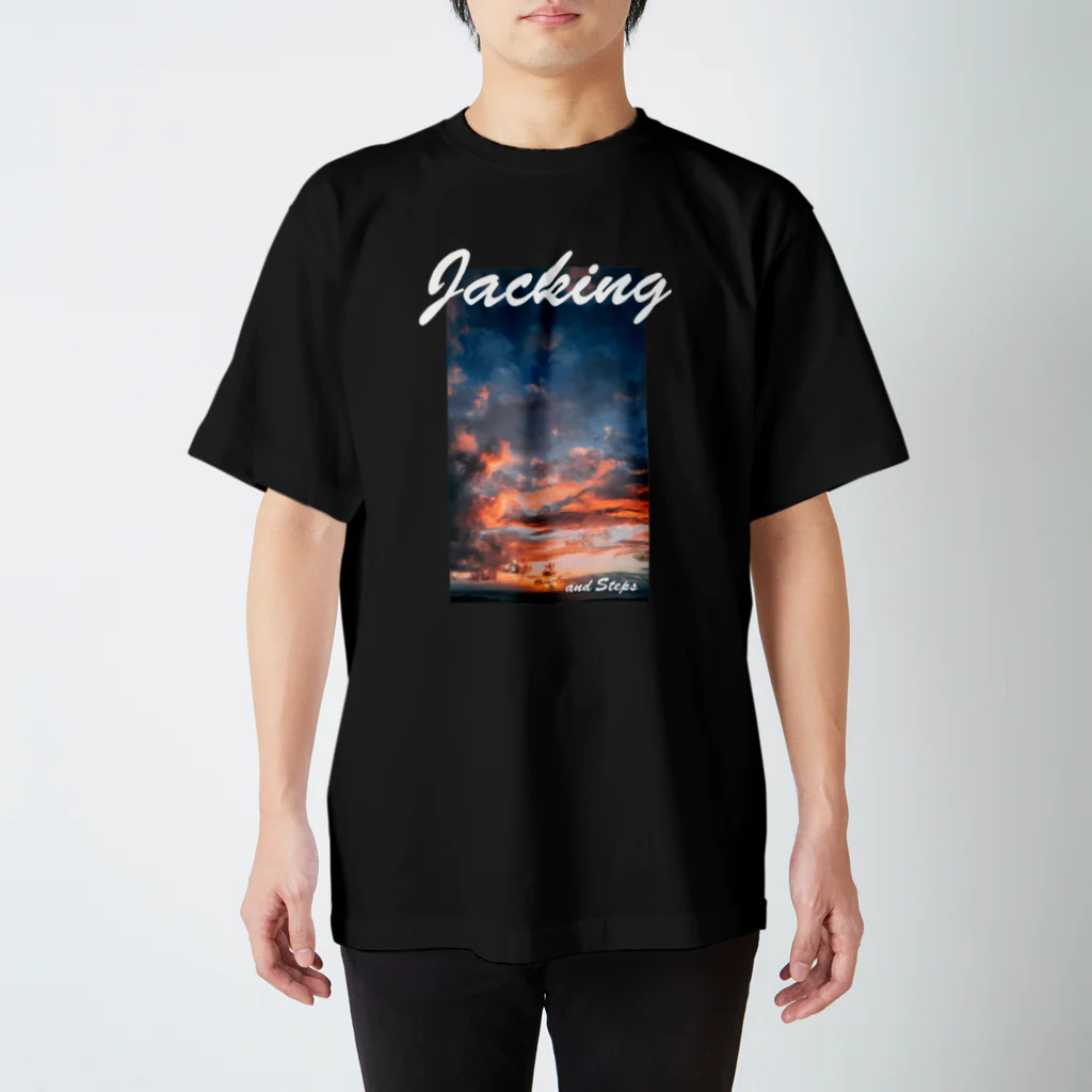 HOUSE DANCE MANIAのJACKING AND STEPS Sunset Photo スタンダードTシャツ