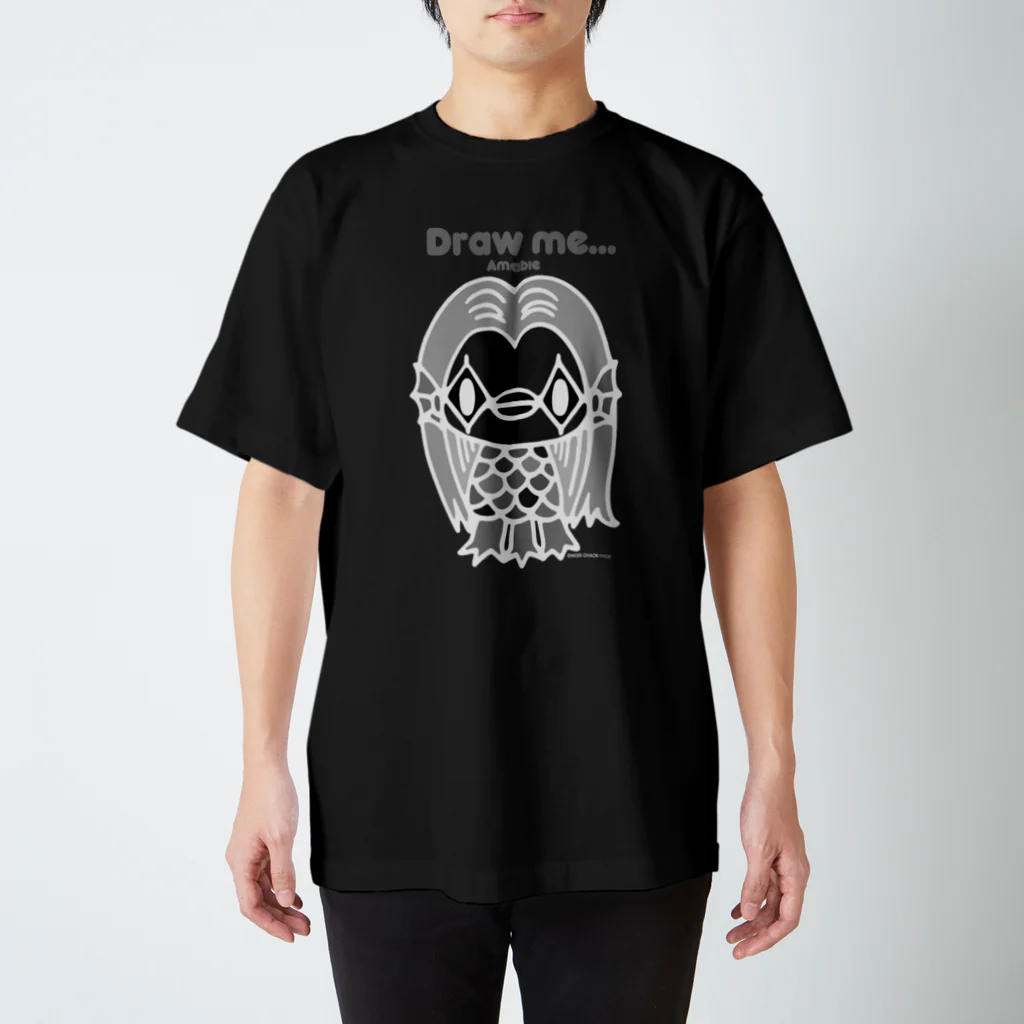 CHAX COLONY imaginariの【各5点限定】アマビエさま(nega/mono) Regular Fit T-Shirt
