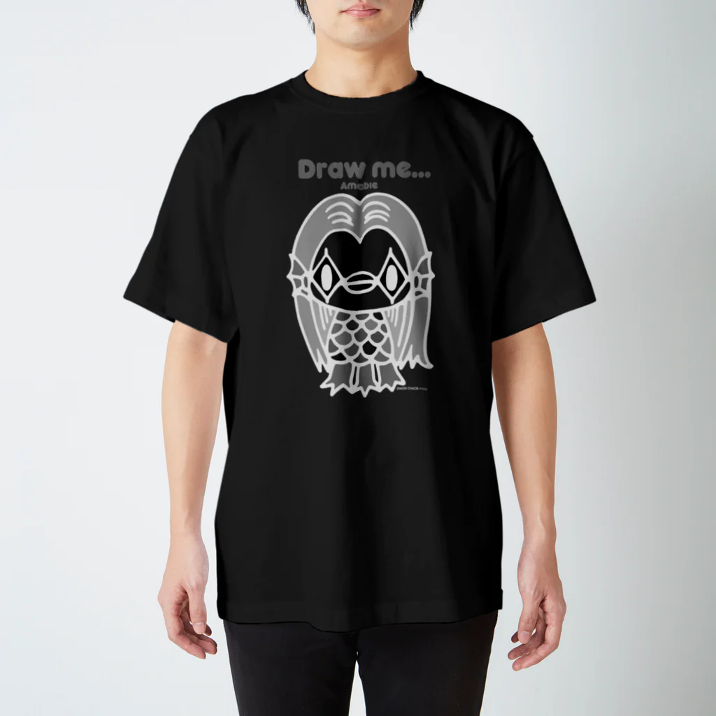 CHAX COLONY imaginariの【各5点限定】アマビエさま(nega/mono) スタンダードTシャツ