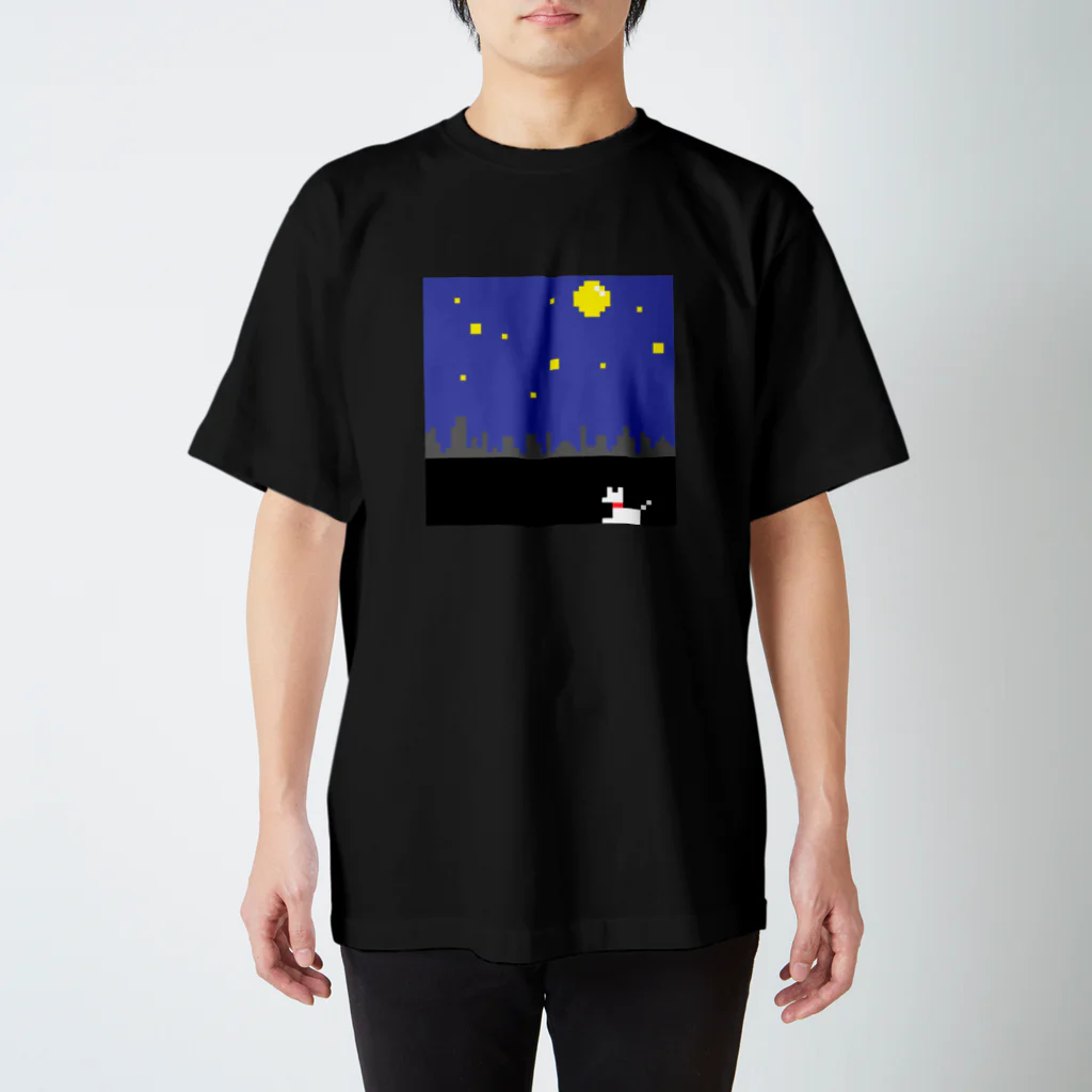 とうめいまくのドット_ねこ_いぬ スタンダードTシャツ