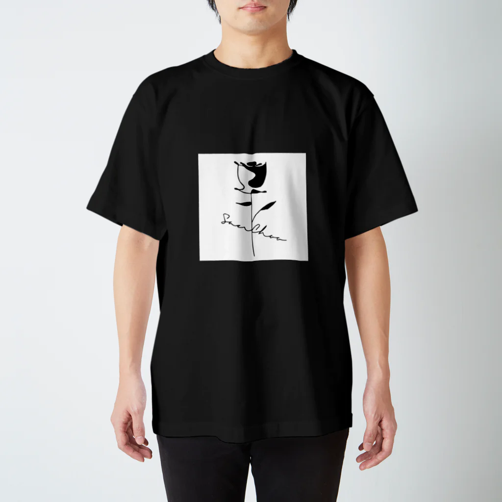 MASA/將貴のRose silhouette　スクエア スタンダードTシャツ