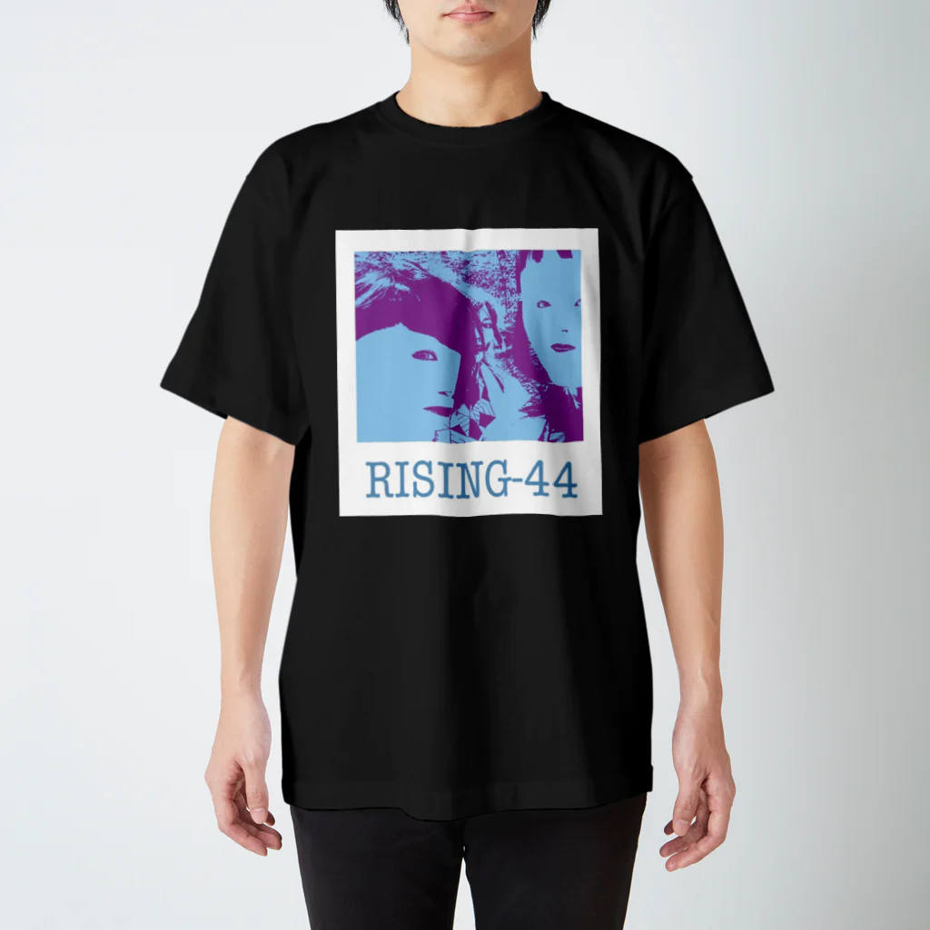 RISING-44のRISING-44 black Regular Fit T-Shirt