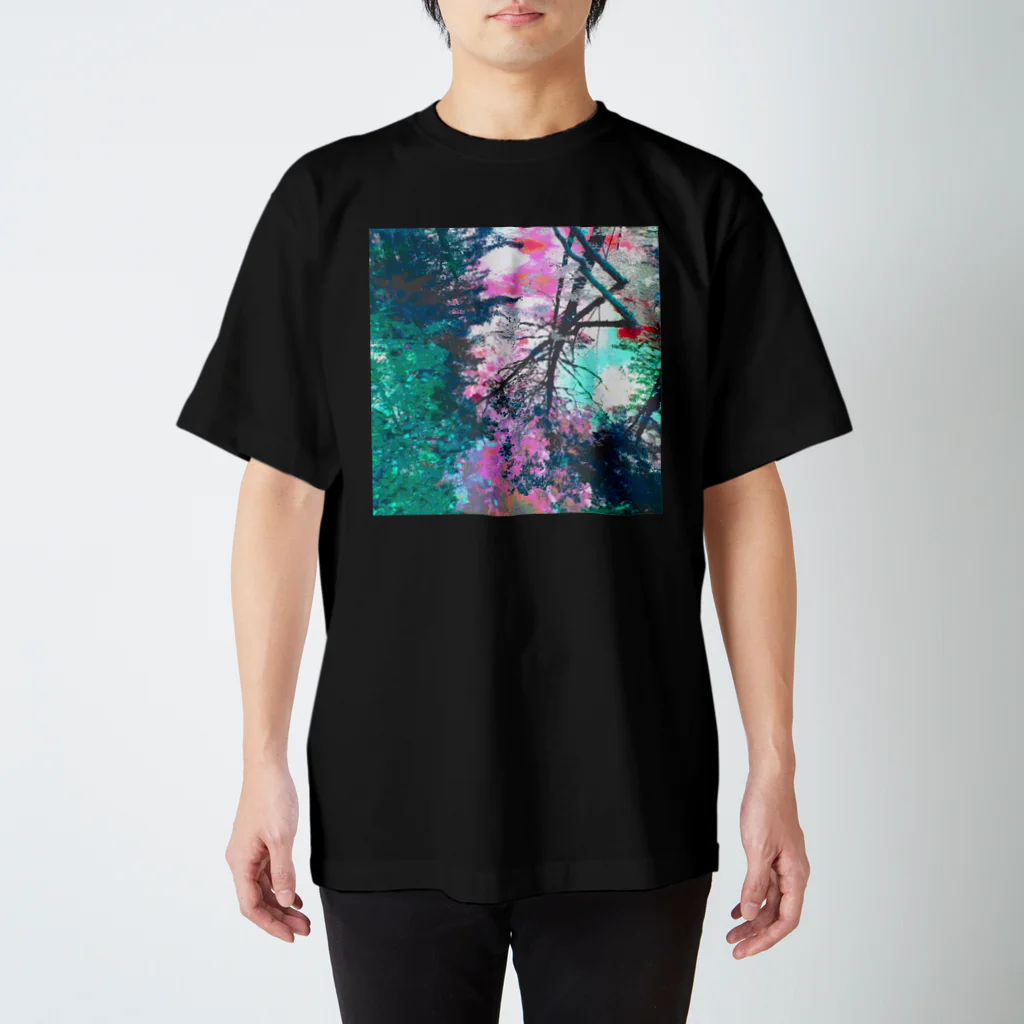 shapes_2ndの森の水鏡 PSYCHOカラー スタンダードTシャツ