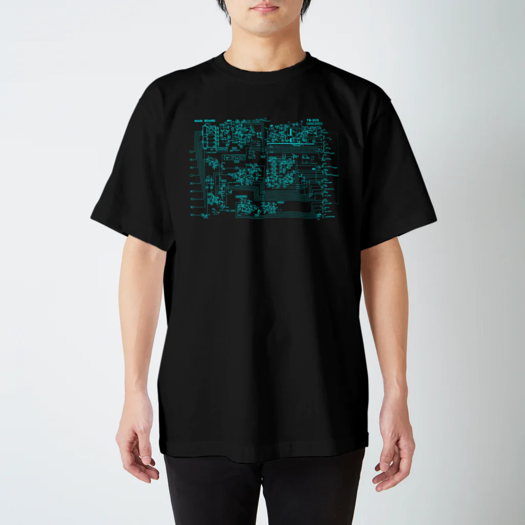 metao dzn【メタヲデザイン】のTB-303 回路図（mint） スタンダードTシャツ