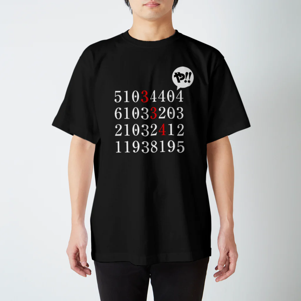 BASEBALL LOVERS CLOTHINGの「334」白文字でスコアバージョン Regular Fit T-Shirt