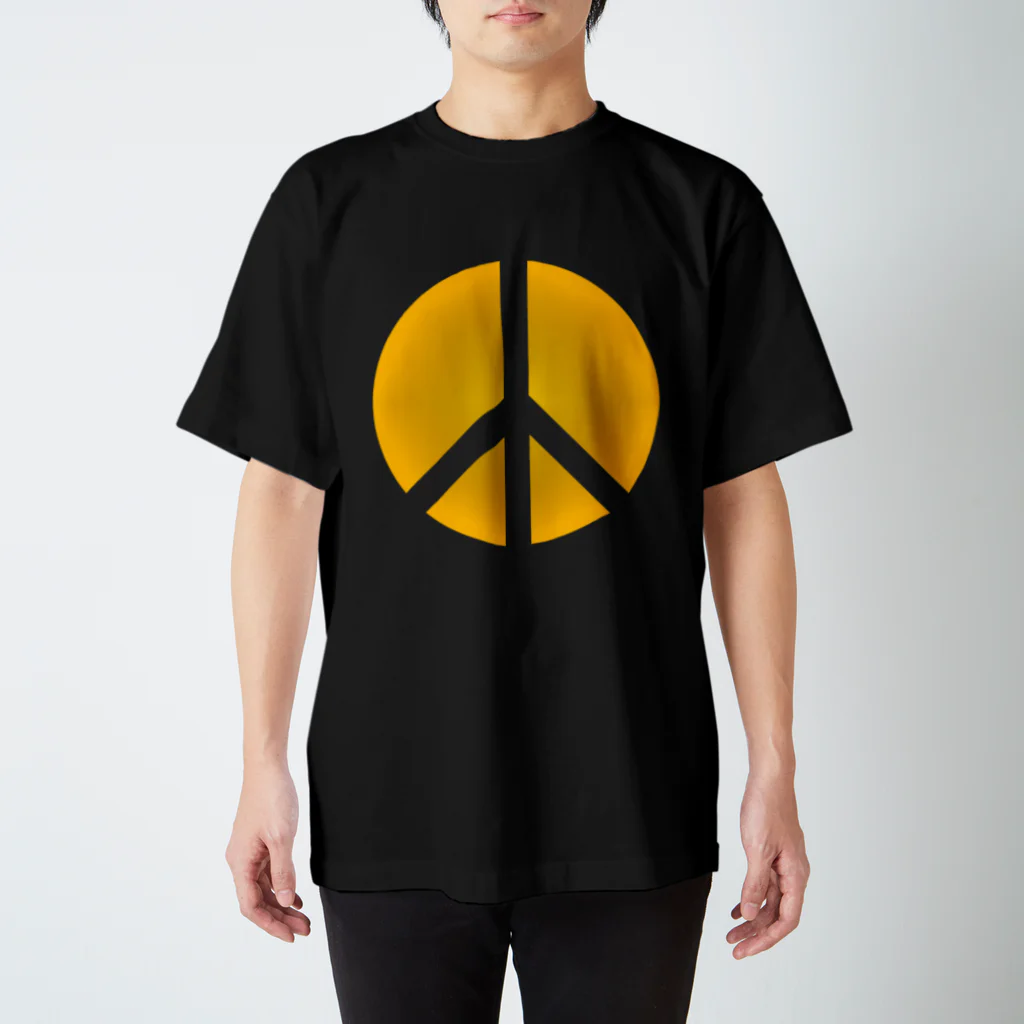 AURA_HYSTERICAのPeace_Symbol Regular Fit T-Shirt