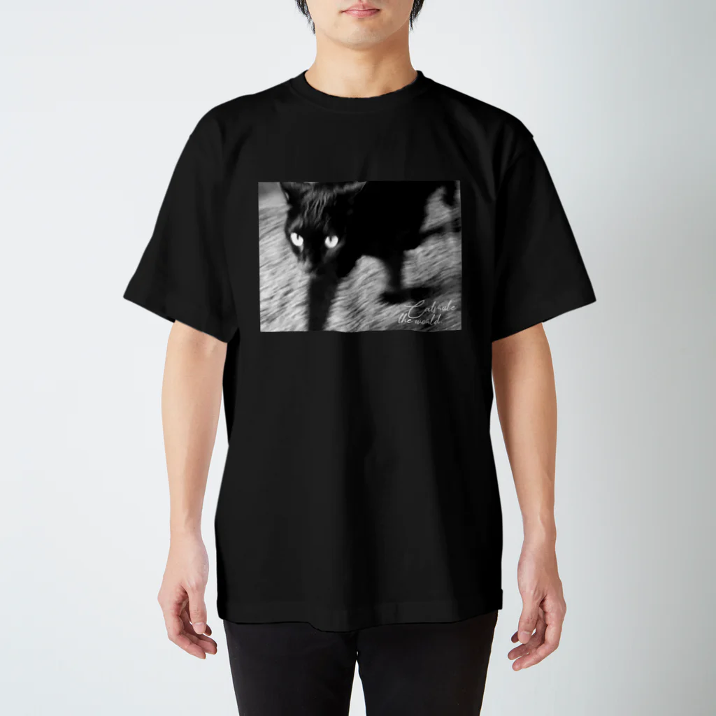 Radiostar suzuriSHOPの銀鉤舎　Cats rule the world スタンダードTシャツ