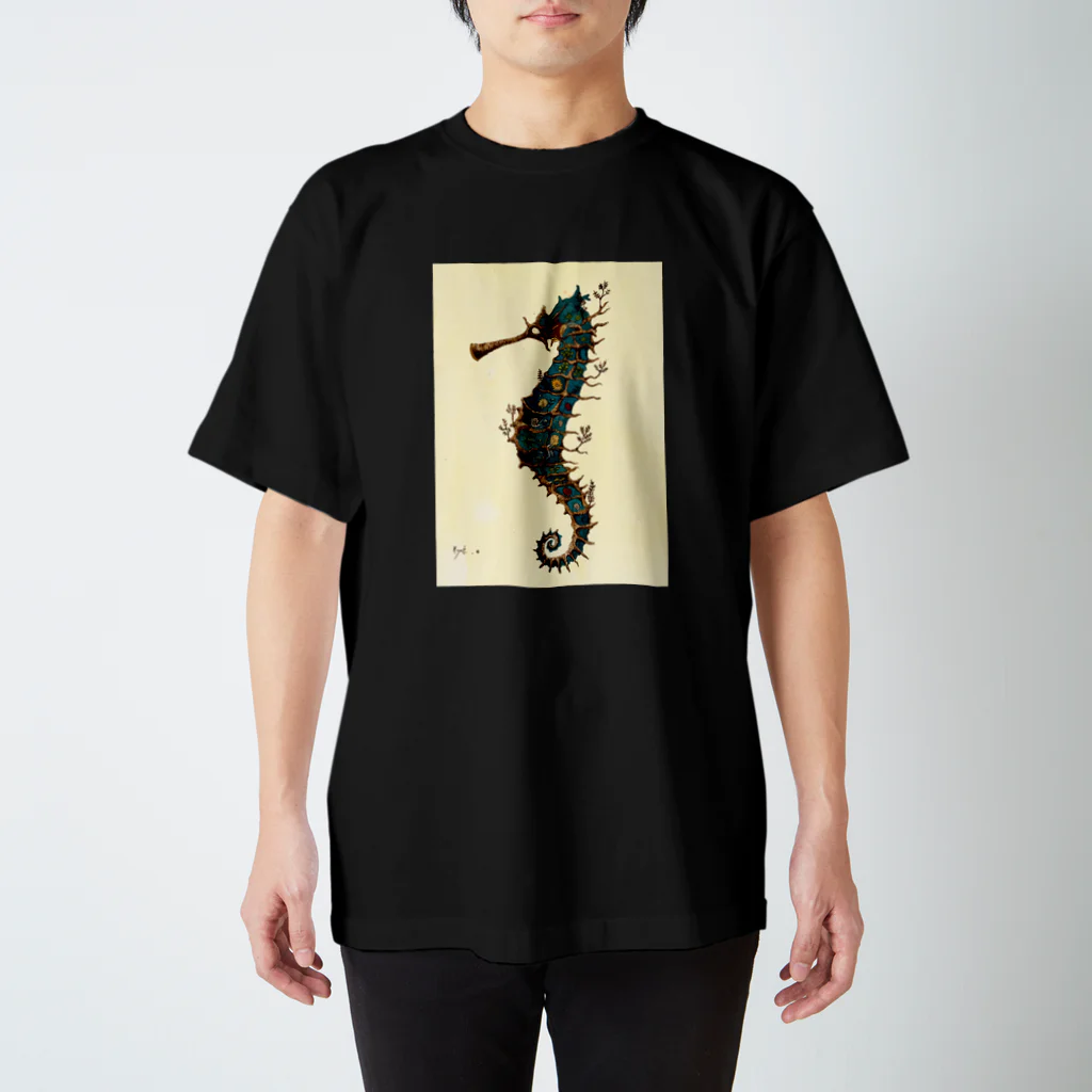 8＿moriのタツノオトシゴ スタンダードTシャツ