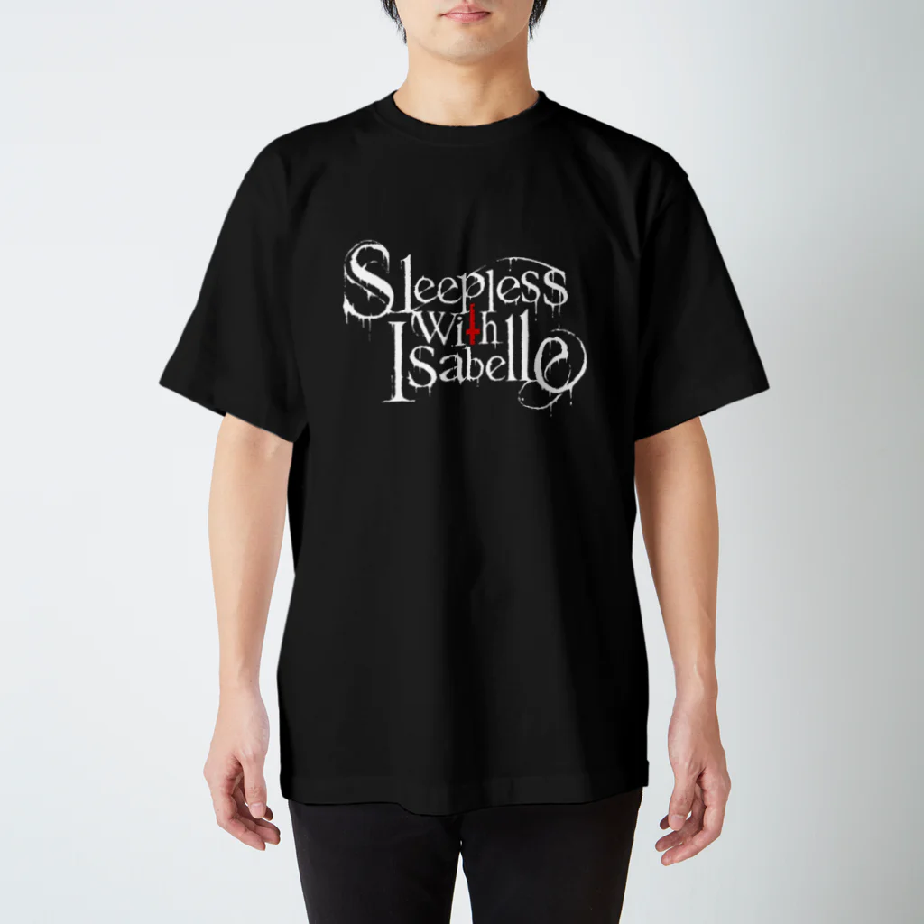 YUYAの‪Sleepless With Isabelle‬ ロゴTシャツ　ブラック スタンダードTシャツ