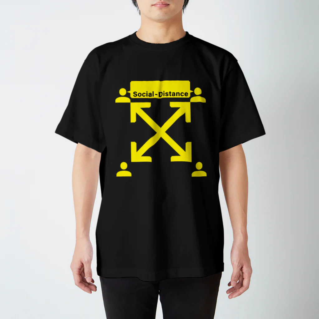 ネタのTシャツ屋さんの【クリエイターズ】Cross Sosial Distance Regular Fit T-Shirt