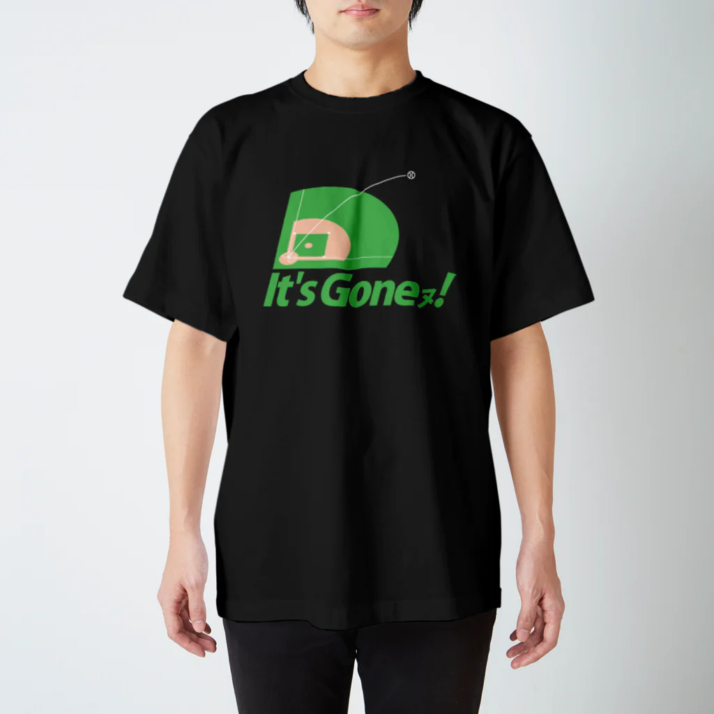 BASEBALL LOVERS CLOTHINGの「イッツ・ゴーンヌ」白ボールVer. スタンダードTシャツ