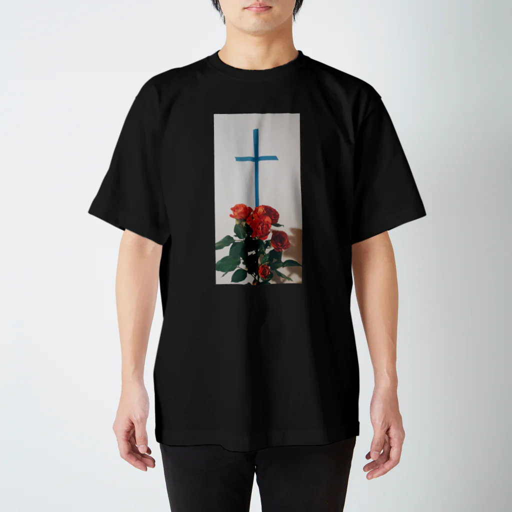 DEAR_MY_ROSEのcross and roses スタンダードTシャツ