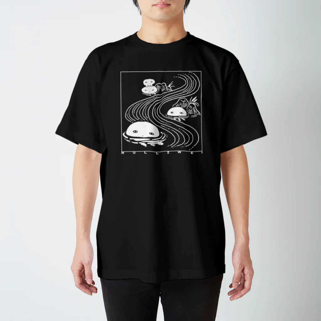 ヌルショップのくらげの川流れ スタンダードTシャツ