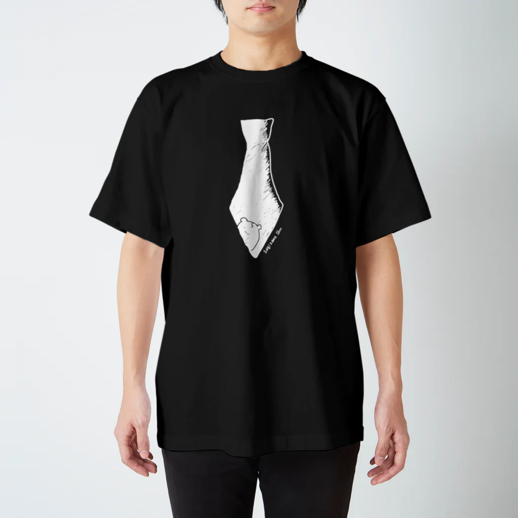 BabyShu shopのSagihamuネクタイTシャツ Type02 (白ネクタイ) スタンダードTシャツ