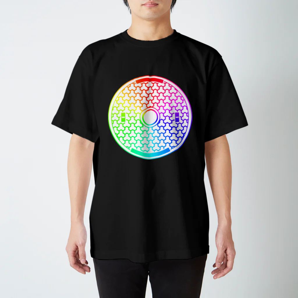 今村勇輔のゲーミングマンホール03_nega白 スタンダードTシャツ