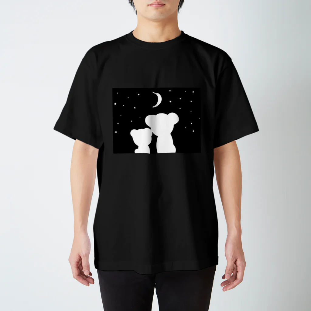 ムクムクのモノくま スタンダードTシャツ