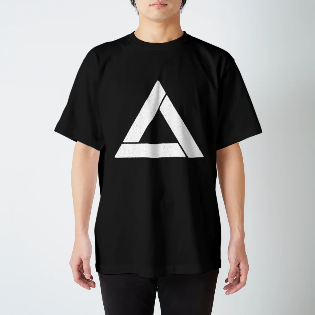 SANKAKU DESIGN STOREのFUNKY TRIANGLE LOGO。 B/白 Regular Fit T-Shirt