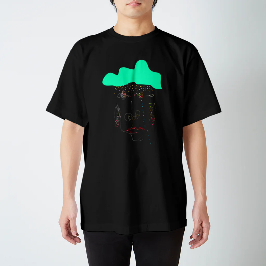 hehehe のdetarame regent future(mint green)) スタンダードTシャツ