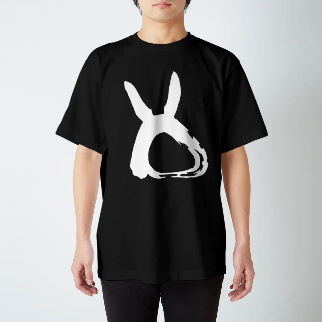 雑貨屋TOMOZOファクトリーの一筆ウサギ Regular Fit T-Shirt