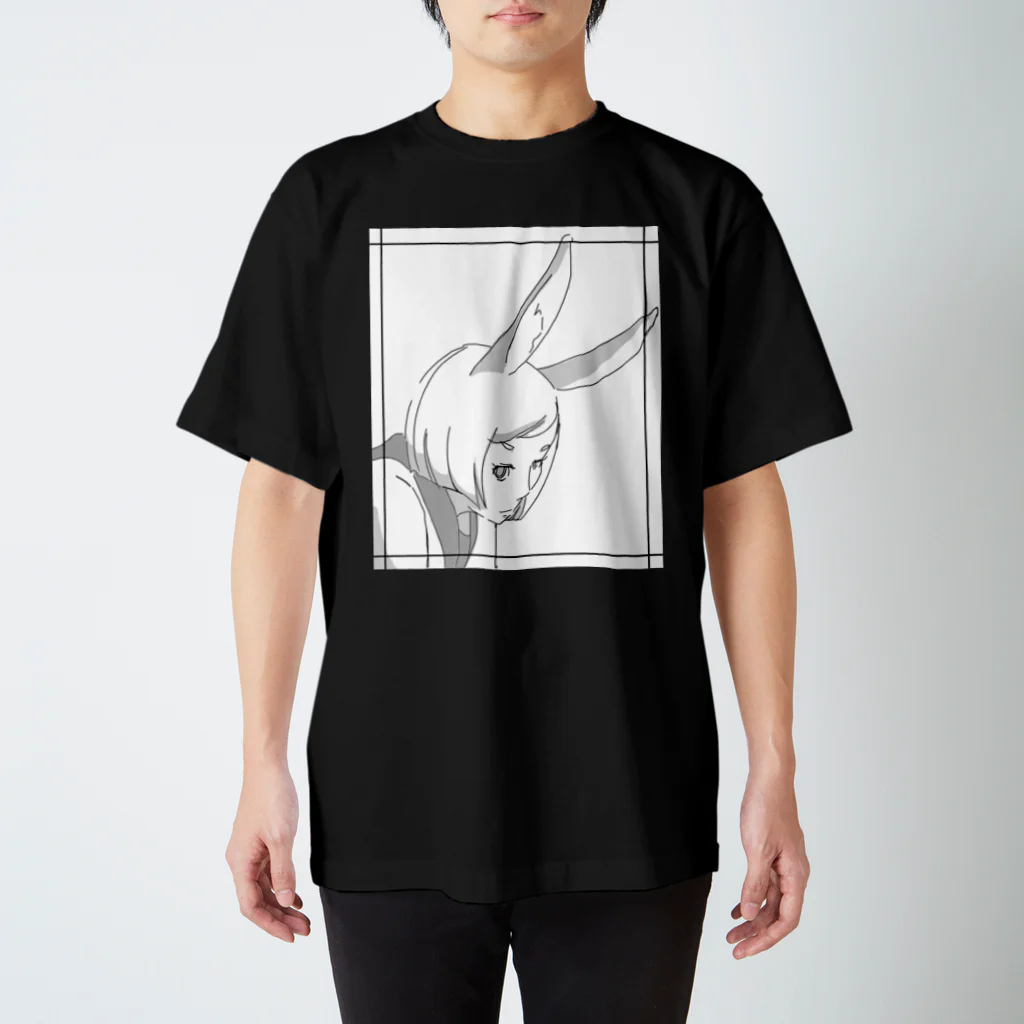 sunagimo0の通学兎子(耳) Regular Fit T-Shirt