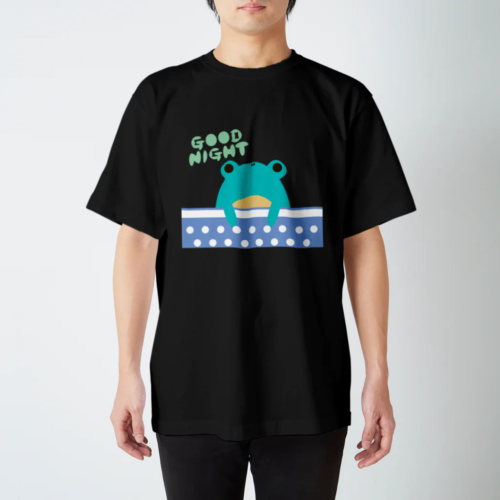 カエルたんのお店のカエルたんがオヤスミ スタンダードTシャツ