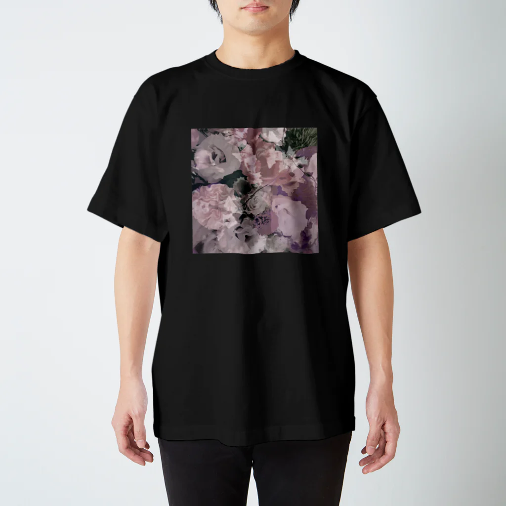 もちもちポメラニアンの花　ピンク Regular Fit T-Shirt