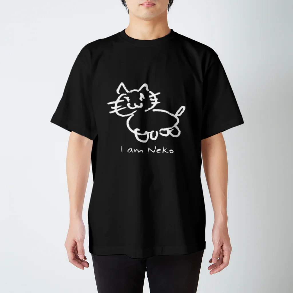 stcn-workのアイアムシロネコ スタンダードTシャツ