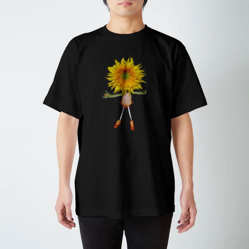 flower & Plants Edenのフラワードール・ヒマワリ Regular Fit T-Shirt