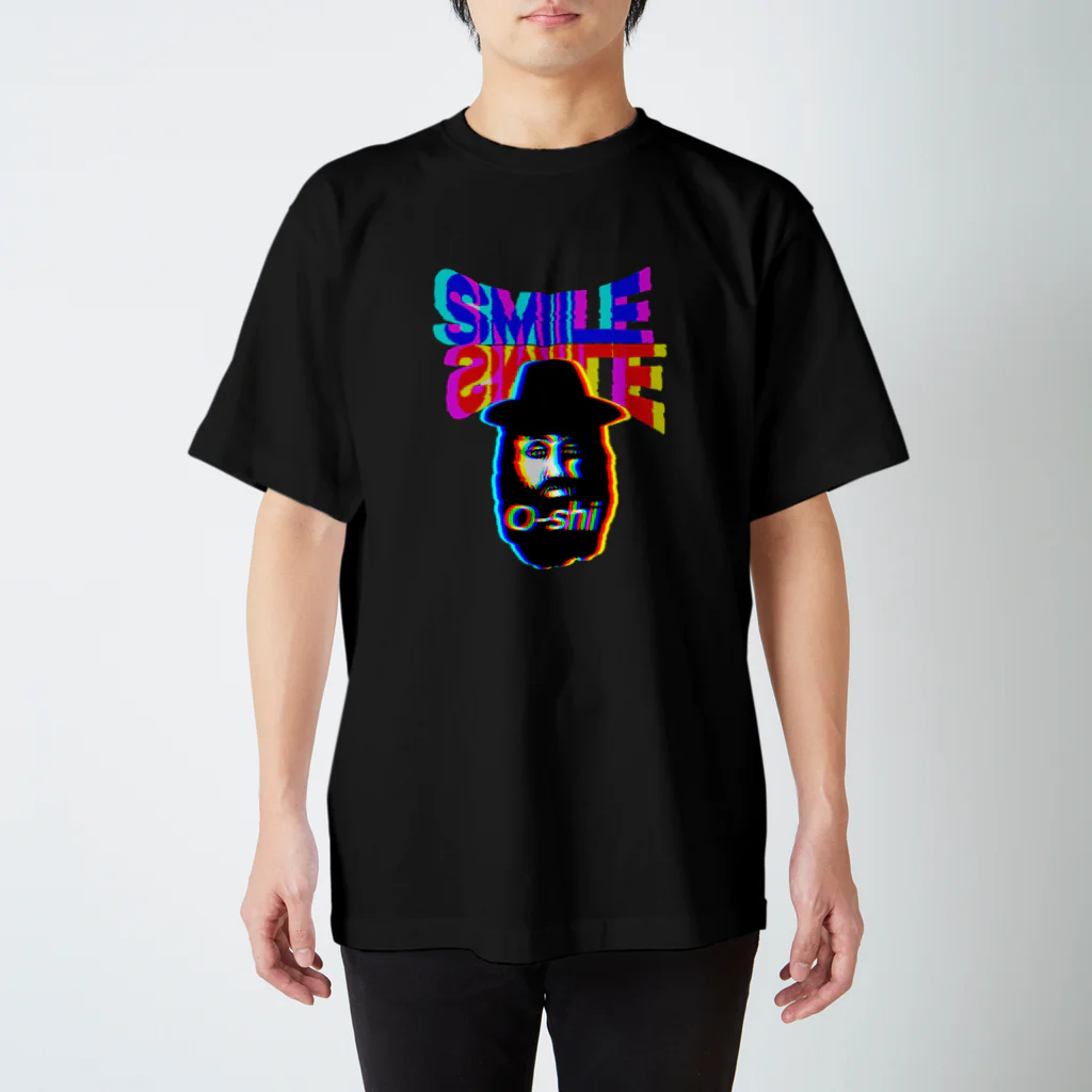 O-shiのお爺さん　グリッチ スタンダードTシャツ