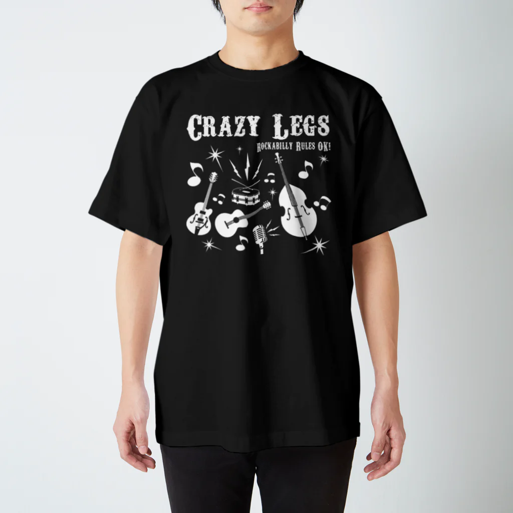 CRAZY LEGSのCRAZY LEGS Rockabilly Rules OK 表裏 Regular Fit T-Shirt