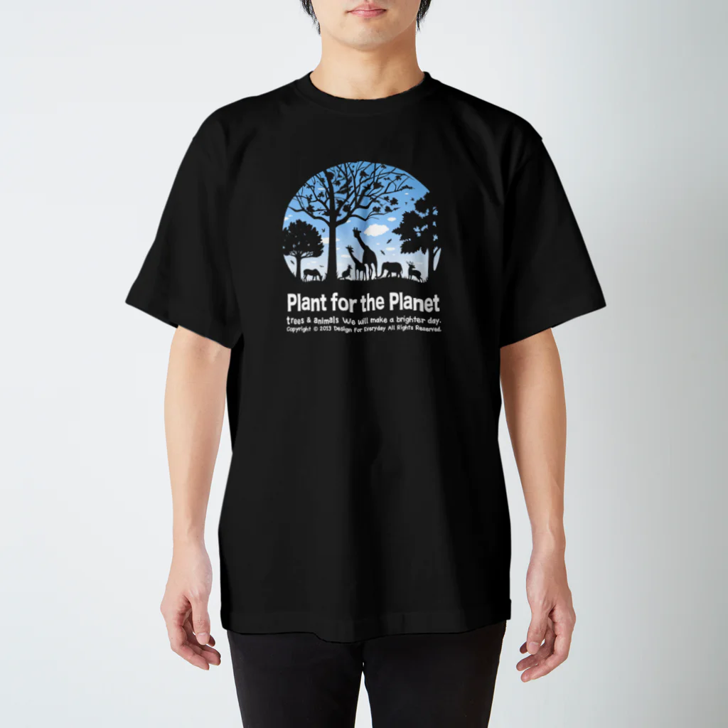 Design For EverydayのTREES & ANIMALS Regular Fit T-Shirt