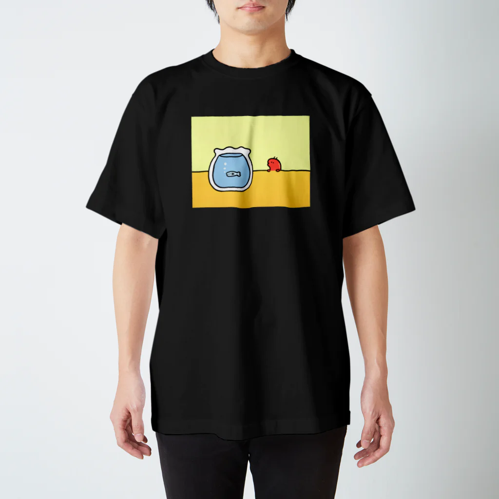 伊豆見のおさかなをみるこえび Regular Fit T-Shirt