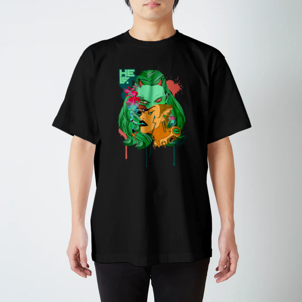 HElll - ヘル - の地獄で一服ヲ&目デ殺ス スタンダードTシャツ