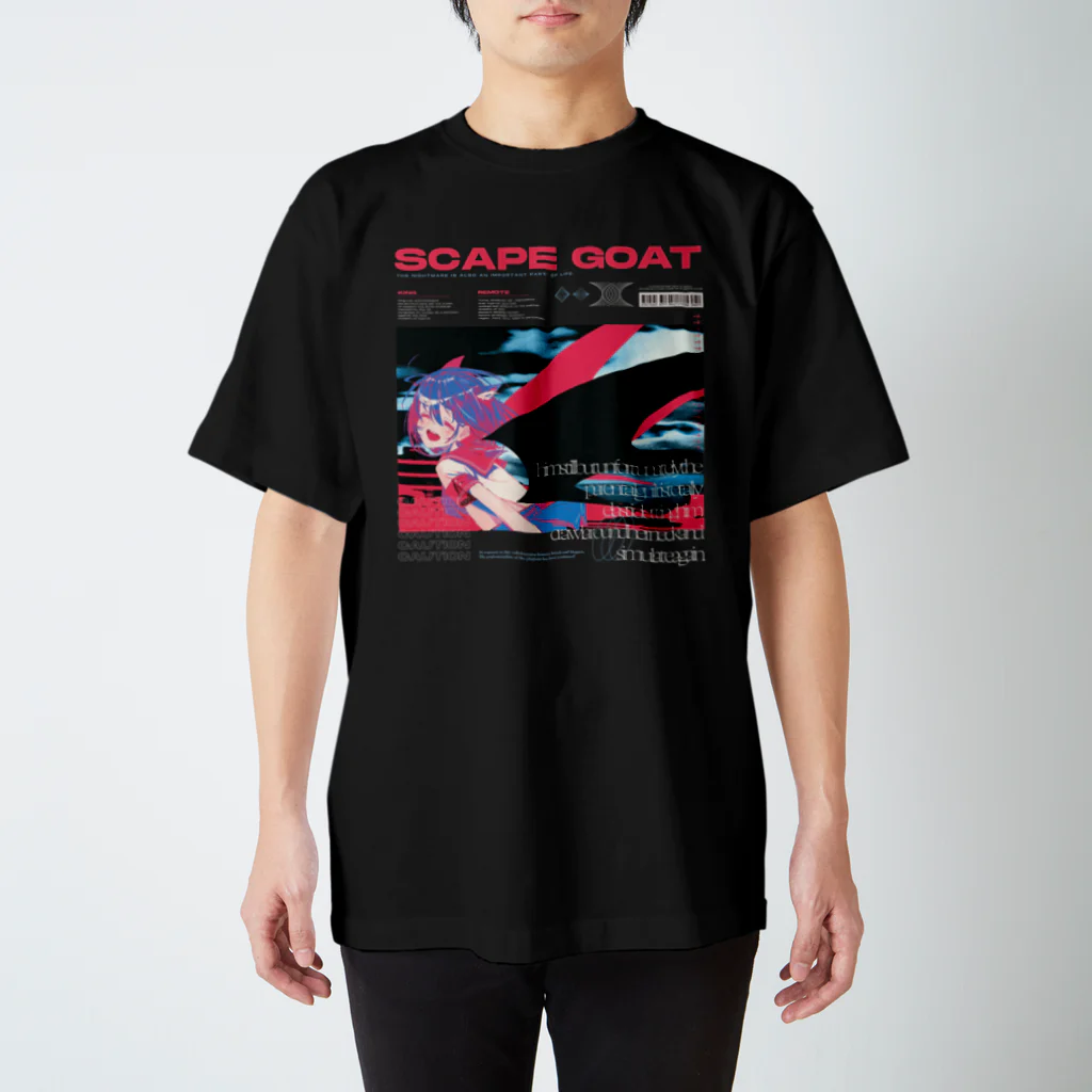 儀式の猫耳悪魔の羽生やし スタンダードTシャツ