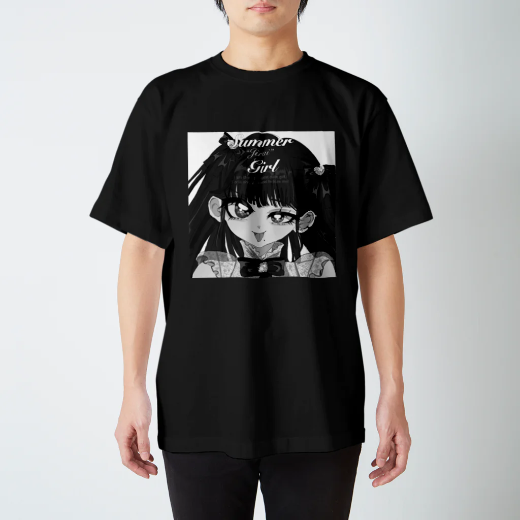 ぱんの白黒地雷ガール Regular Fit T-Shirt