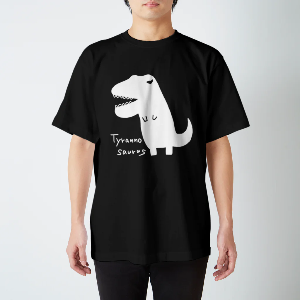 nolanonのティラノサウルス（白） スタンダードTシャツ