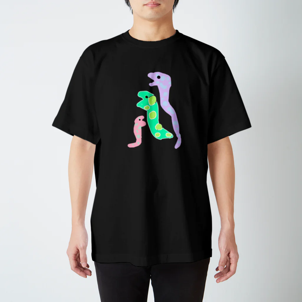 ☆あゆ ころ たろの☆ ハッピーライフのへびさん Regular Fit T-Shirt